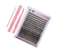 VICASKY 1ensembles Fausse De Cil Individuel Avec Dissolvant Colle Et Adhésif Pince à Cil Inclus Pour Utilisation à Domicile