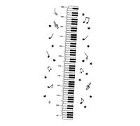 VICASKY 1feuille Autocollant Mural Décoratif Sticker Mesurant Forme De Piano Pour Chambre Amovible Suivi De Croissance Décoration Murale Colorée Pour Salon Et Magasin