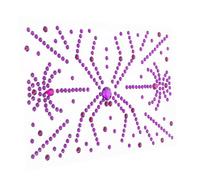 VICASKY 1feuille Autocollants De Visage Pailletés Gemmes Pour Halloween Décorations Vintage Auto-adhésives Pour Festivals Et Performances Scéniques Style Gothique Unique