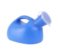 VICASKY 1Pièce Bouteille de pour Hommes Urinoir Portable Extérieur avec Couvercle Urinal de Voyage Pratique Pe Couleur Bleue Design Ergonomique et Base Stable
