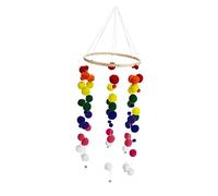 VICASKY 1pièce Pendentif Mailles De Cheveux Colorées Avec Décorations Murales Boules De Poils Pour Maison Et Magasin Pour Salon Et Événements Festifs