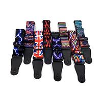 VICASKY 1pièce Unique Guitar Strap Avec Drapeau Union Jack Sangle Réglable Pour Guitare Électrique Et Basse Accessoire Pratique Pour Musiciens