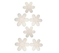 VICASKY 2 Ensembles Décoration Murale Bois Boho Marguerite Ornement Rustique Floral pour Salon Chambre Bureau Crèche Art Mural Naturel et Élégant
