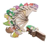 VICASKY 2 ensembles Étiquettes Bois pour Plantes Marqueurs de Jardin Durables et Portables Décorations Originales pour Potager et Pépinière