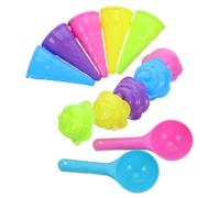 VICASKY 2 Ensembles Moules Sable Crème Glacée avec Pelle Jouets Plage Garçon Fille et Résistant pour Jeux Extérieur et Intérieur Créativité et Plaisir pour Tout-Petits