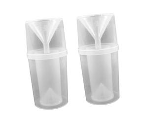 VICASKY 2 Ensembles Pluviomètre de Mesure de Pluie Transparent Instrument de Mesure Précis pour Jardin et École Tasse de Pluie Facile à Lire Outil Pédagogique Extérieur pour Sciences