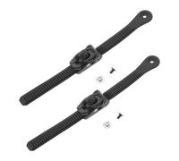 VICASKY 2 Ensembles Sangle de Patin à Roulettes Noire en Nylon avec Boucle Réglable, Installation Facile DIY pour Patins Quad et Inline, Accessoires Vis et Écrous Inclus