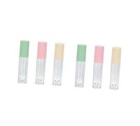 VICASKY 2 Ensembles Tubes De Gloss À Vides Flacons Transparent Pour Lipstick Diy Accessoires Cosmétiques Pratiques Pour Filles Couleur Aléatoire 3 Pièces * 2
