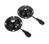 VICASKY 2 Fixations Métalliques en Fer pour Chaise Pivotante, Accessoires de Chaise Support Mécanique Stable, Diamètre 8x8 Cm, Lot de 2 Pièces pour Meuble de Bureau et Fauteuil Roulant