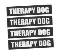 VICASKY 2 Paires Patchs Réfléchissants Amovibles pour Harnais Chien Lot de Sécurité Nocturne et Décoration Visible Compatibles avec Gilets pour Chiens Therapy Dog S