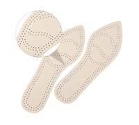 VICASKY 2 paires Semelles Intérieures en Cuir de Vache pour Talons Effilés Respirantes Flexibles et Absorbantes Lot de Confort et Maintien Antidérapant