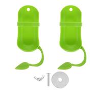 VICASKY 2 Pcs Support pour Squelette de Seiche et Perroquet Vert en Plastique, Design Unique et Facile à Installer, Mangeoire pour Oiseaux et Cage