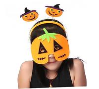 VICASKY 2 pièces 1 jeu de coiffures de citrouille faites comme si vous jouiez des bandeaux Bandeau Enfants Anniversaire Accessoires Cheveux Mascarade de Ballon Citrouille -tête