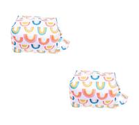 VICASKY 2 Pièces à Langer Bébé De Rangement pour Serviettes pour Bébés De Rangement pour Couches Contenant des Articles pour Bébés Colorful Tissu Pul Imperméable