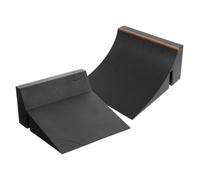 VICASKY 2 Pièces Accessoires de Skateboard Planche Doigt Accessoires de pièces de Rampe de Parc Accessoire Skate Enfant Plastique Noir