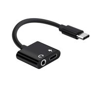 VICASKY 2 Pièces Adaptateur Audio Type-c vers 3,5mm en Alliage D'aluminium | Appels et Réglage du Volume, Écoute Musicale Pendant la Charge, Format Coudé pour Téléphone Mobile Usb-c