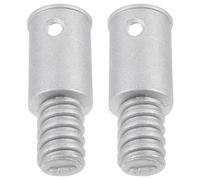 VICASKY 2 pièces Adaptateur de Manche Fileté pour Balai Connecteur Métal Style Américain pour Rallonge Télescopique Facile à Installer Compatible Balai et Serpillière Usage Domestique et