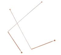 VICASKY 2 Pièces Baguettes de Radiesthésie Cuivre Baguettes pour Détection Eau et Exploration Extérieure Outil Portable de Divination pour Chasse Au et Localisation Objets Perdus