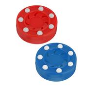 VICASKY 2 pièces Balle de Hockey Roller pour Entraînement sur Terrain Accessoire Polyvalent pour Hockey sur Glace et Roller Pratique sans Patin Glace Matériel Sport Garçon Rue Intérieur