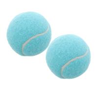 VICASKY 2 pièces Balles de Tennis Haute Élasticité Bleu Balle Tennis Entraînement Match et Jeu Extérieur pour Chiens et Sport