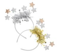 VICASKY 2 Pièces Bandeau à Étoiles pour Fête du Nouvel An, Style Festif | Confortable et Résistant à Déformation, Usage Polyvalent, pour Femmes et Filles, Soirées et Compte à Rebours