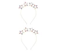 VICASKY 2 Pièces Bandeau Forme Détoile pour Cheveux Accessoire de Fête Independence Day Décor Élégant et Confortable