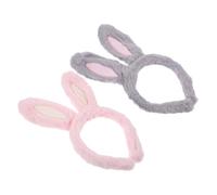 VICASKY 2 Pièces Bandeau Lapin pour Adultes Accessoire de Costume Pâques Oreilles de Lapin pour Fêtes et Événements Costumés