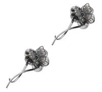 VICASKY 2 Pièces Barrette Antidérapante Accessoire Coiffure Élégant Maintien Ferme pour Chignons et Variées sans Trace Marque pour Mariage et Usage Quotidien