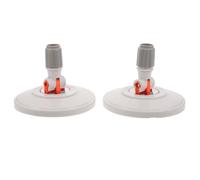 VICASKY 2 Pièces Base de Balai Rotatif de Rechange en Plastique Rond, Accessoire de Nettoyage Serpillière, pour Bureaux et Maisons, Tête de Rechange à Visser Rapidement et Sûrement