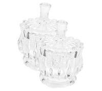 VICASKY 2 Pièces Bocaux en Verre avec Couvercles pour Bonbons Aliments Secs Thé Café Et Autres Conserves Lot