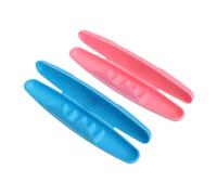 VICASKY 2 pièces Boîte de Rangement Dents Portable avec Verrou Étanche Étui Protection Brosse à Dents et Pratique pour Voyage Bleu Rose
