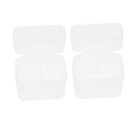 VICASKY 2 pièces Boîte de Rangement Ongles Transparente Abs Organisateur Multifonction pour Cotons Dissolvants Vernis Gel UV et Accessoires Nail Art Pratique pour Maison et Salle de Bain