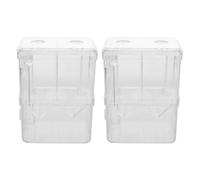 VICASKY 2 pièces Boîte de Reproduction Poisson Aquarium Bac Isolant Compact pour Guppys et Poissons Agressifs Espace Sécurisé pour Élevage et Éclosion Installation Facile Protection