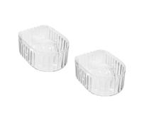 VICASKY 2 Pièces Bol de Trempage pour Ongles Transparent Acrylique Bol de Dissolution Vernis pour Manucure Professionnelle et Maison Bain de Mains pour Adoucir Cuticules et Enlever Gel