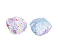 VICASKY 2 Pièces Bonnet de Bain Multifonctionnel pour Garçon Fille Lot de Imperméables Cartoon Protection et Confort Bain