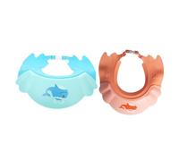 VICASKY 2 pièces Bonnet de Garçon Fille Réglable Imperméable avec Protection Yeux Oreilles Casquette Bain Garçon Fille et Facile à Porter Adapté Bébés et Tout Petits