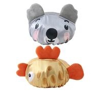 VICASKY 2 Pièces Bonnet De Imperméable À L'Eau De Dessin Animé Bonnet De Pour Cheveux Bonnets De D'Oreille Rideau De De Dessin Animé Chapeaux Réutilisables Pour Enfants Chapeau De Compact