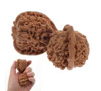 VICASKY 2 pièces Boules de Massage Walnut Hand Ball pour Circulation Sanguine et Fitness des Mains Balles de Santé Portables et Durables de Balle Handball pour Exercice et Relaxation