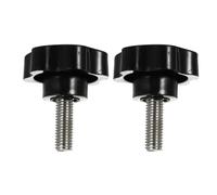 VICASKY 2 Pièces Bouton Étoile Hexagonal M6 Noir à Visser pour Cadre de