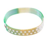 VICASKY 2 Pièces Bracelet Drapeau Américain Double pour Adultes et Garçon Fille Bracelet de Soutien pour Élection Présidentielle pour Fête de Indépendance Kaki et Vert Lot