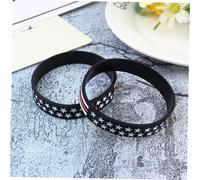 VICASKY 2 Pièces Bracelet Drapeau Américain Rouge pour Adultes et Garçon Fille Accessoire Patriotique pour Fête de Indépendance et Élection Présidentielle