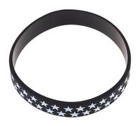 VICASKY 2 Pièces Bracelets Drapeau Américain Rouge pour Femmes et Hommes Accessoires Souvenirs pour Fête de Indépendance et Élections Présidentielles Design Simple et Portable