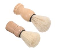 VICASKY 2 Pièces Brosse à Raser Bois avec Poils de Brosses de Rasage pour Hommes Brosse de Préparation Au Rasage pour Voyages