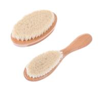 VICASKY 2 Pièces Brosse De Bain Peigne à Cuir Chevelu En Bois Brosses à Cheveux Déchiquetés Plumeau De Cou De Coupe De Cheveux Brosse à Cheveux Portes Blaireau Barbe De Bébé Ancien Hêtre