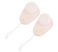 VICASKY 2 Pièces brosse pour le visage réel brosse faciale femme brosse nettoyante visage exfoliant doux scrubber pinceau visage double face Brosse de peau pour le visage fibre de laine