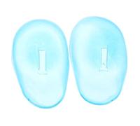 VICASKY 2 Pièces Cache Oreilles Silicone Étanche pour Salon de Coiffure Protection Auditive Flexible et Réutilisable Couvre Oreilles Ajustable pour Teinture et Soin des Cheveux Bleu