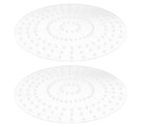VICASKY 2 Pièces Cadre de Couronne en Acrylique Transparent Pré-percé 25 Cm, Base Circulaire Résistante la Déformation pour Décoration de Noël et Mariages Minimaliste