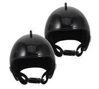 VICASKY 2 Pièces Casque de Chantier Noir pour Poulets et Canards, Protection Solaire en Pp, Adapté la Gestion Agricole et Conditions Extérieures