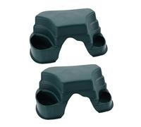 VICASKY 2 Pièces Caverne pour Reptiles Distributeur Aliments et Eau Accessoire Décoratif pour Terrarium Cachette Réaliste pour Tortues et Lézards