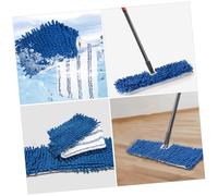 VICASKY 2 pièces Chenille Mop Pads Épais Absorbants pour Balai Microfibre Rechange Facile à Installer pour Sols Carrelage et Marbre Kit Serpillière Essoreur Adapté Au Nettoyage Humide et